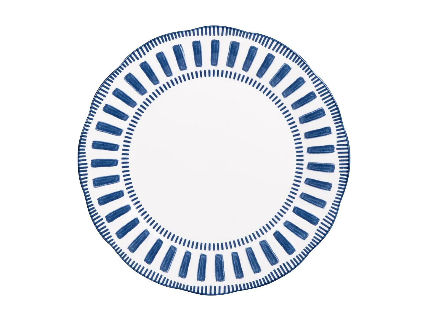 Assiette plate Napoli bleue 27 cm (lot de 6)