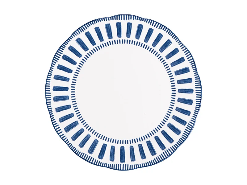 Assiette creuse Napoli bleue 22 cm (lot de 6)