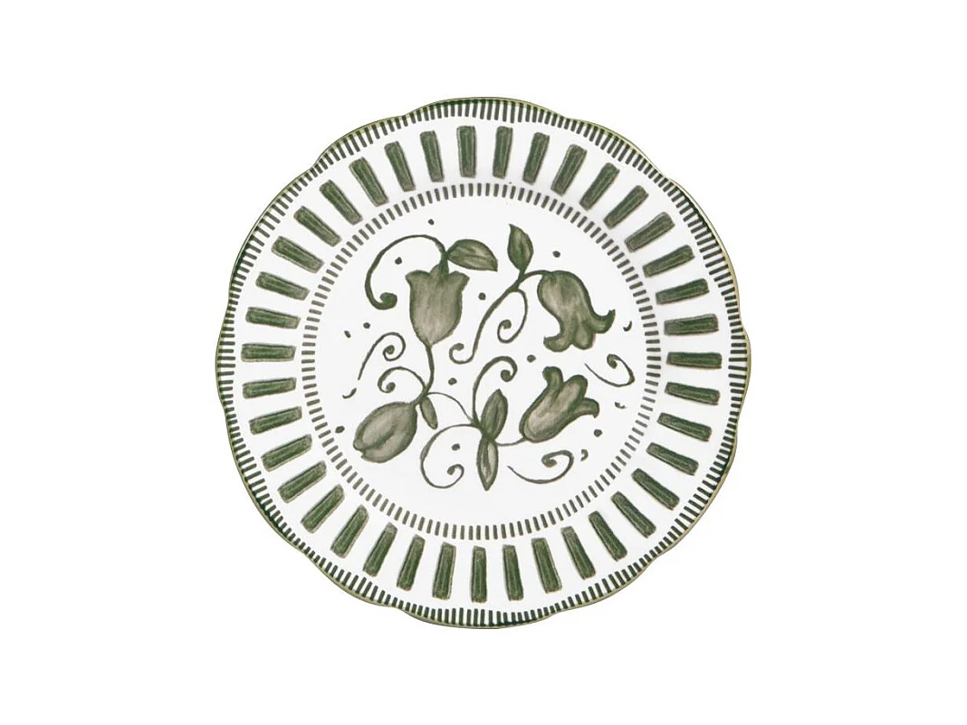 Assiette à dessert Napoli verte 21 cm (lot de 6)