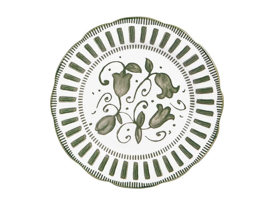 Assiette à dessert Napoli verte 21 cm (lot de 6)