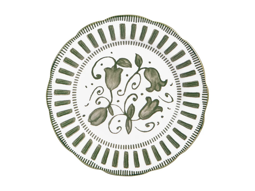 Assiette à dessert Napoli verte 21 cm (lot de 6)