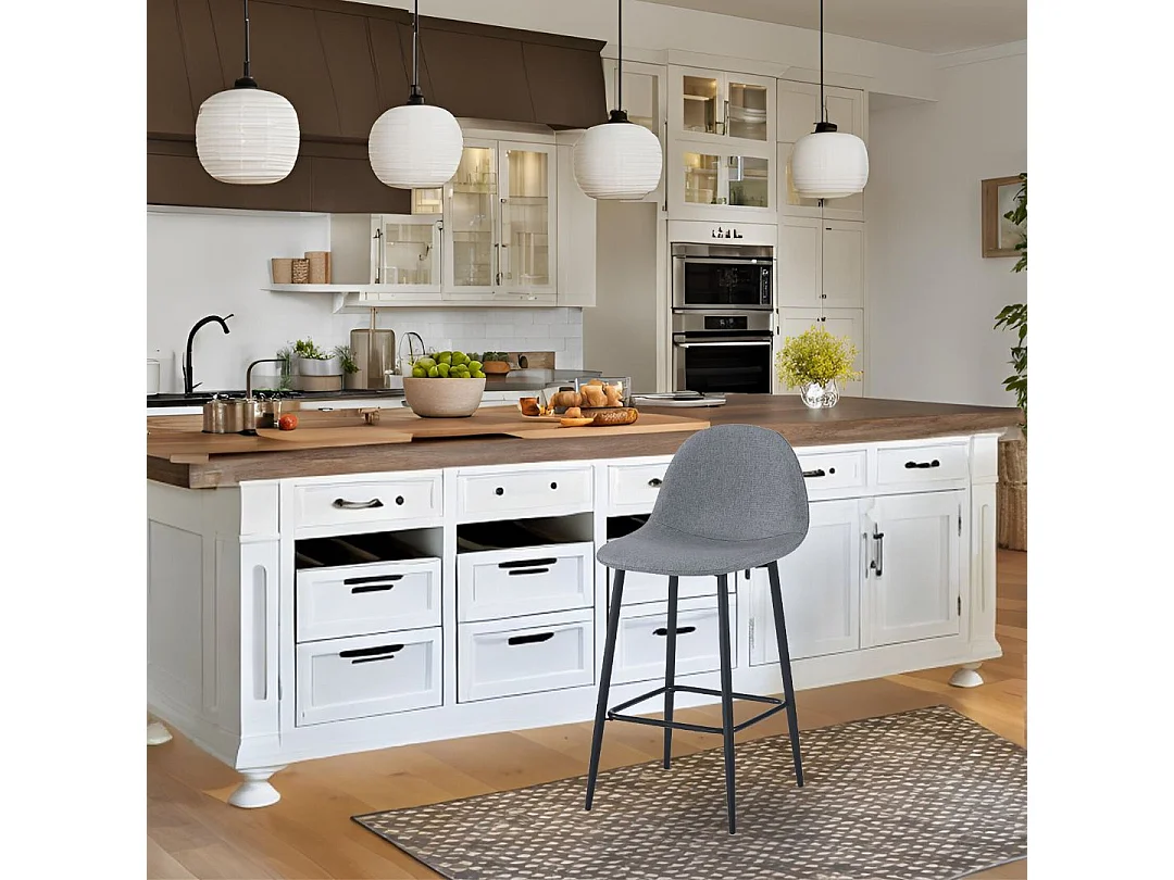 Taburete Gardenia gris 76 cm