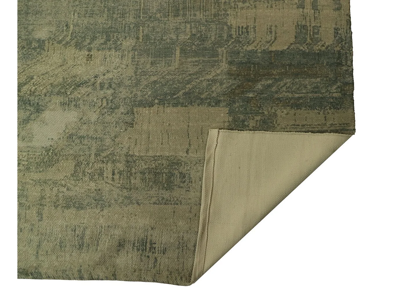 Tapis graphique - 120x180 - gris/bleu/rose/brun - polyester