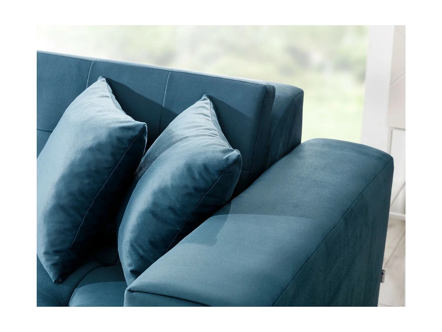 Divano d'angolo Monza L/Tessuto/Verde