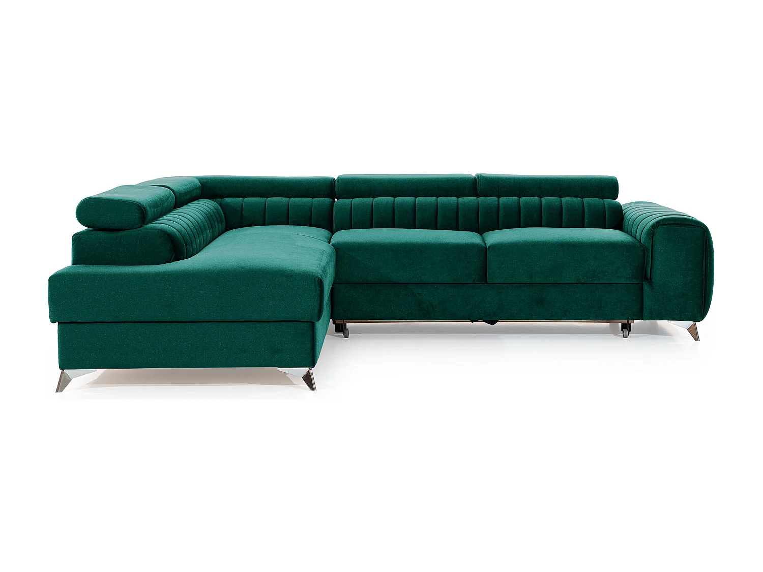 Ecksofa Genova L/Stoffbezug/Grün