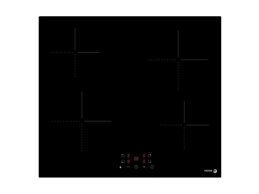 Table de cuisson vitro 4 foyers Hilight , Puissance : 6000 W , 9 niveau FAGOR - FTV460C