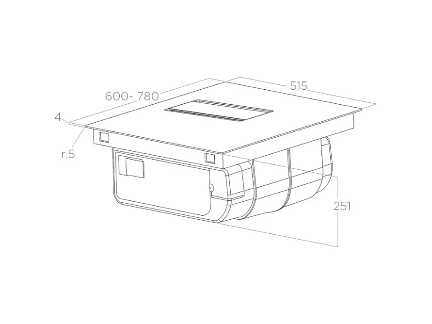 Plaque aspirante - Extraction ou recyclage - NIKOLATESLA ALPHA B BL/A/7 ELICA - PRF0193270