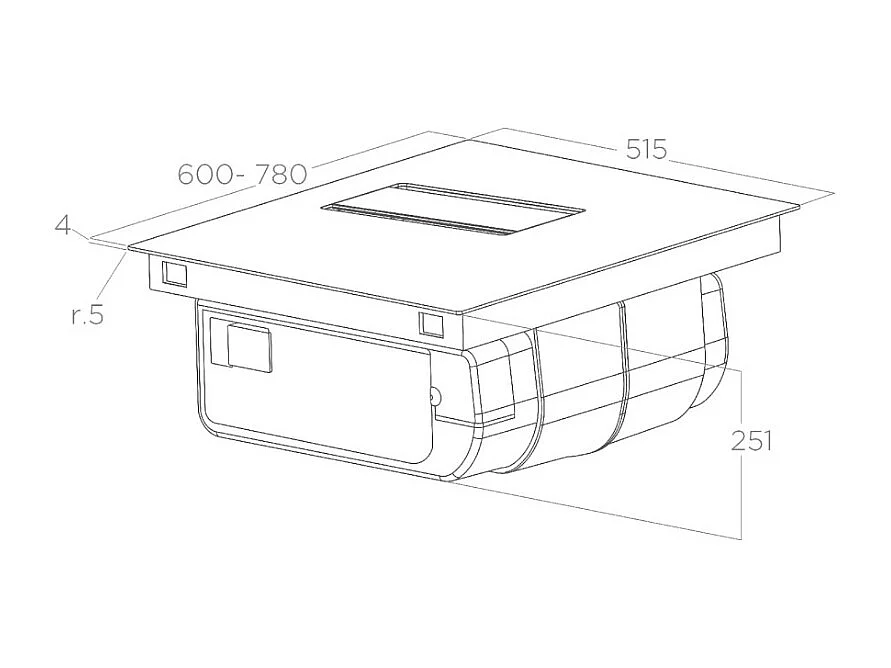Plaque aspirante - Extraction ou recyclage - NIKOLATESLA ALPHA B BL/A/7 ELICA - PRF0193270