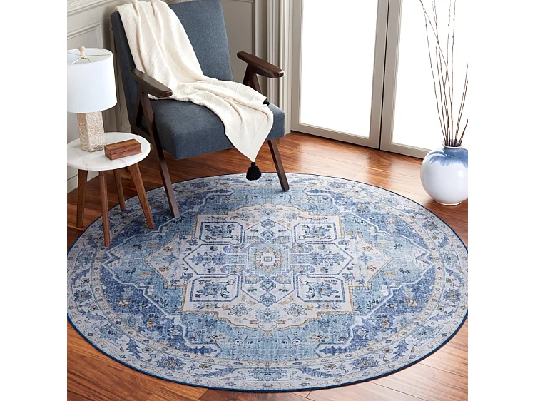 Tapis Bleu 183 X 183 cm - Ximena