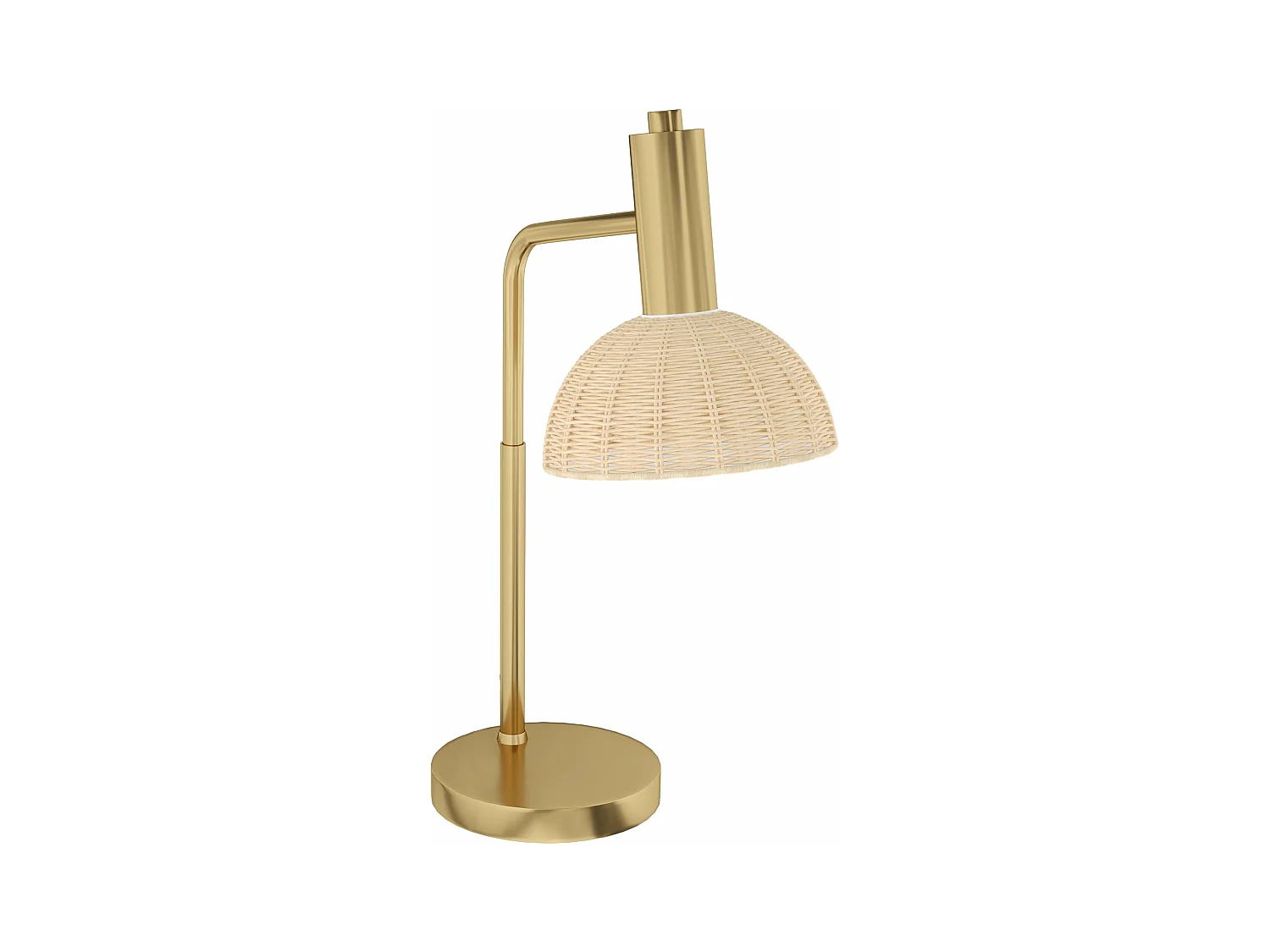 Lampe de table en métal, d18,5cm×h35cm, beige