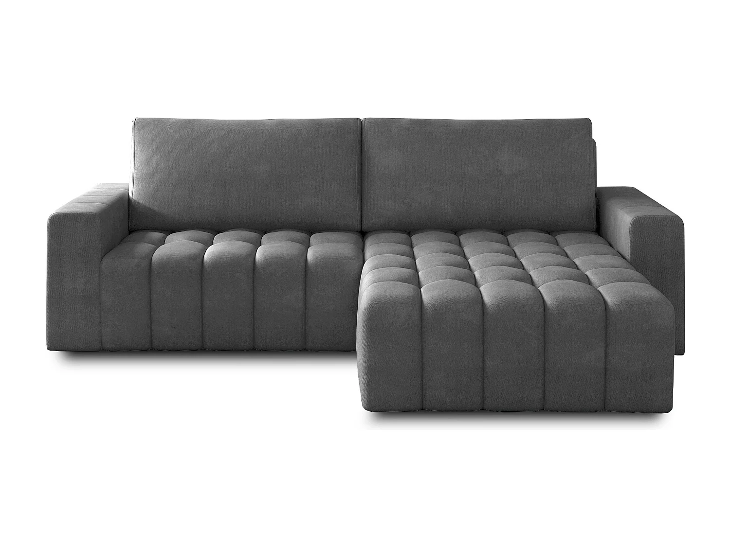 Divano angolare Stelvino R/rivestimento in tessuto/antracite