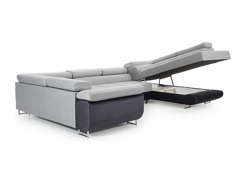 Ecksofa Otto R/Stoffbezug/Schwarz