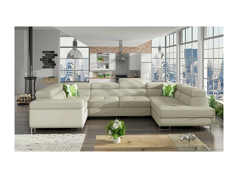 Ecksofa Otto R/Stoffbezug/Beige
