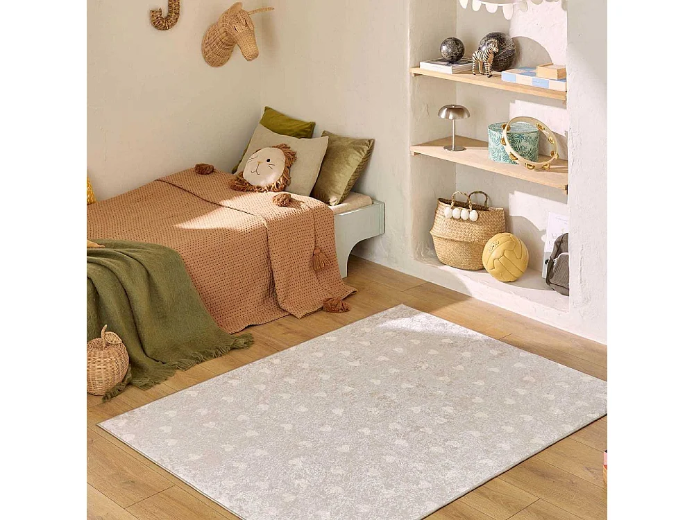 Tapis intérieur à poils courts Alix 735 beige 160 x 230 cm