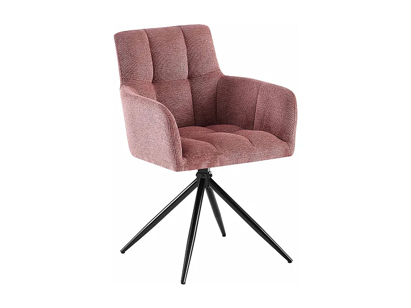 chaises avec accoudoirs - Tissu - Rouge rubis - Jonah