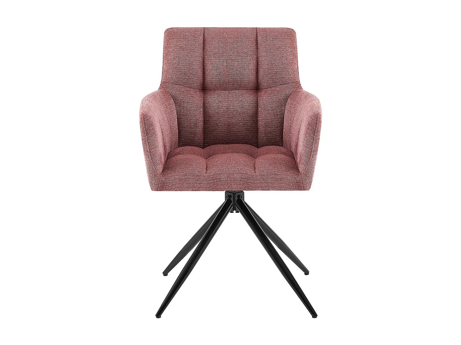 chaises avec accoudoirs - Tissu - Rouge rubis - Jonah