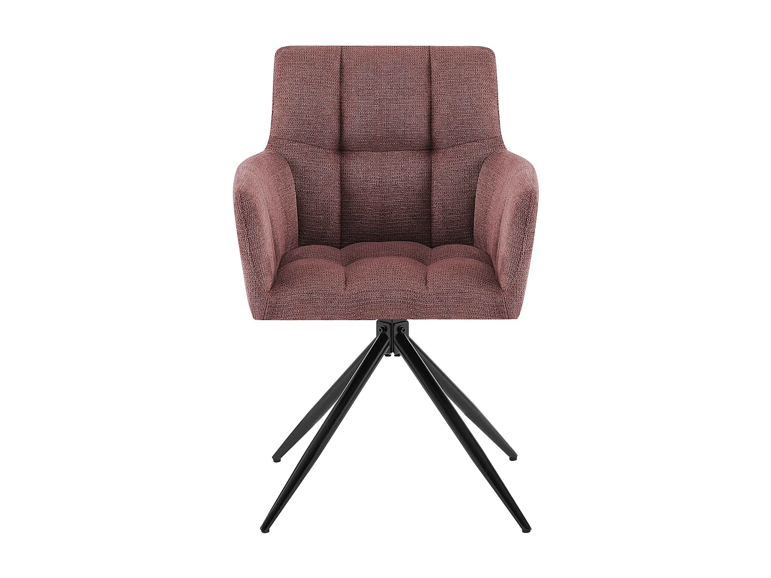 chaises avec accoudoirs - Tissu - Rouge rubis - Jonah