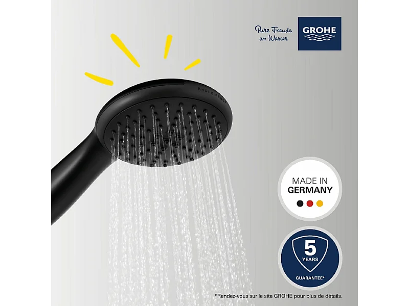 Douchette 2 jets GROHE Vitalio Start 110 Noir