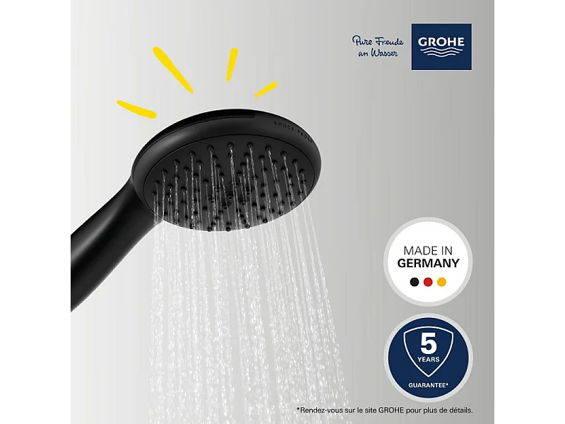 Douchette 2 jets GROHE Vitalio Start 110 Noir
