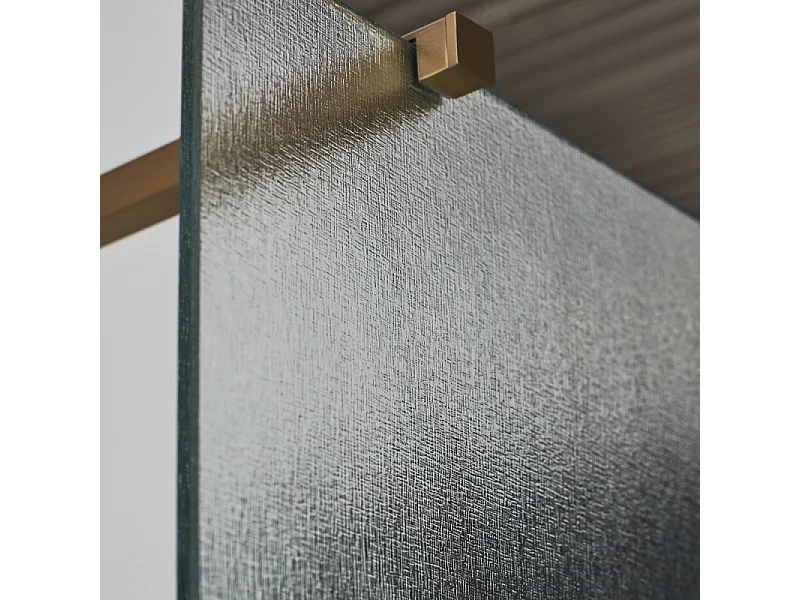 Paroi de douche JACOB DELAFON Contra textile 100cm + kit profilé Laiton brossé