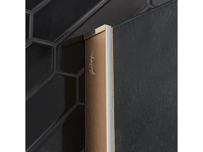 Paroi de douche JACOB DELAFON Contra textile 100cm + kit profilé Laiton brossé