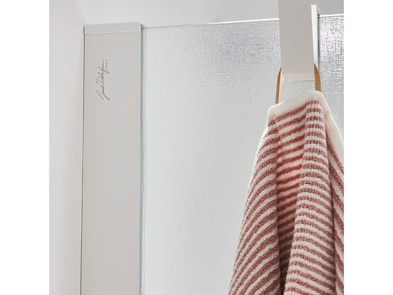 Paroi de douche JACOB DELAFON Contra textile 120cm + kit profilé Chromé