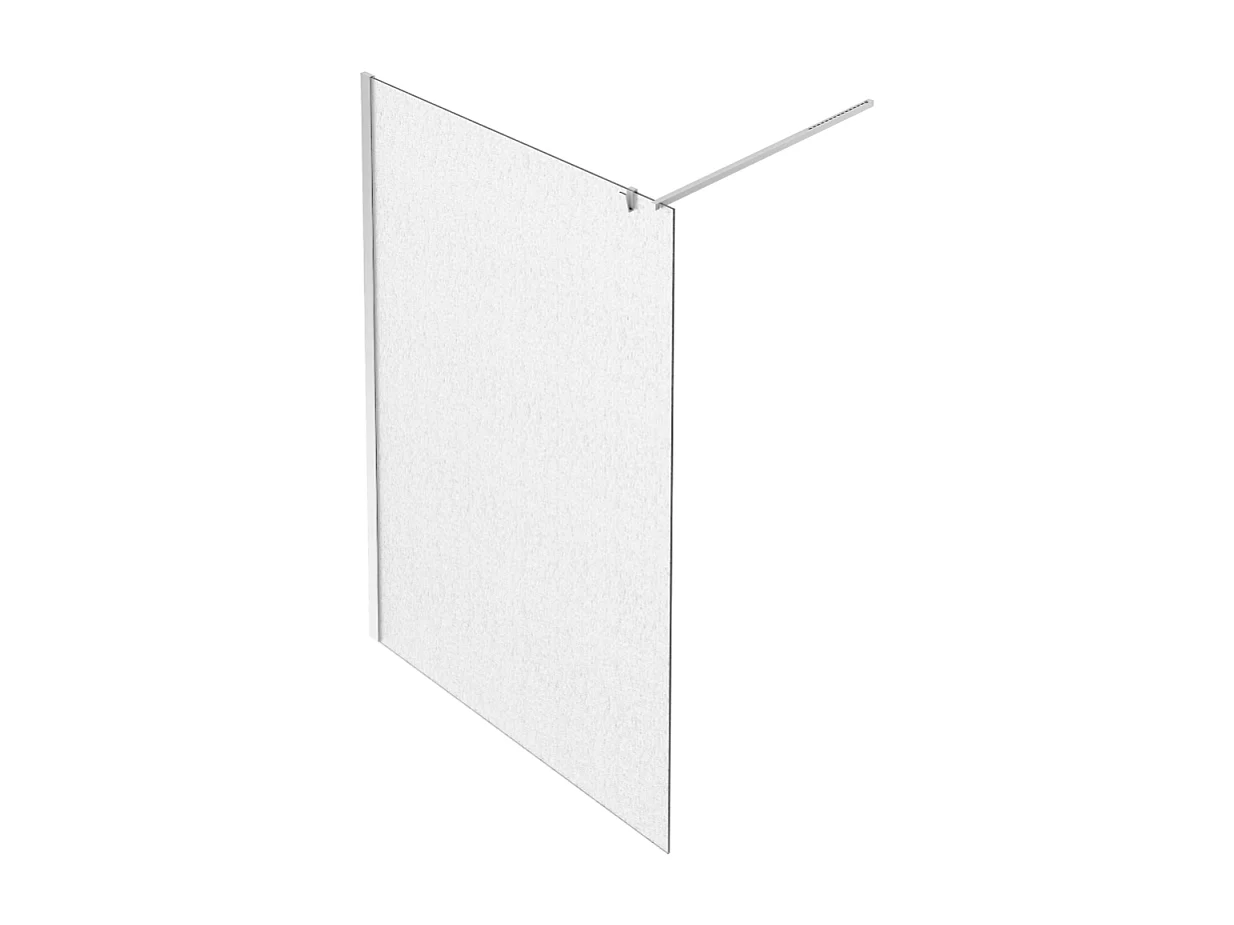 Paroi de douche JACOB DELAFON Contra textile 120cm + kit profilé Chromé