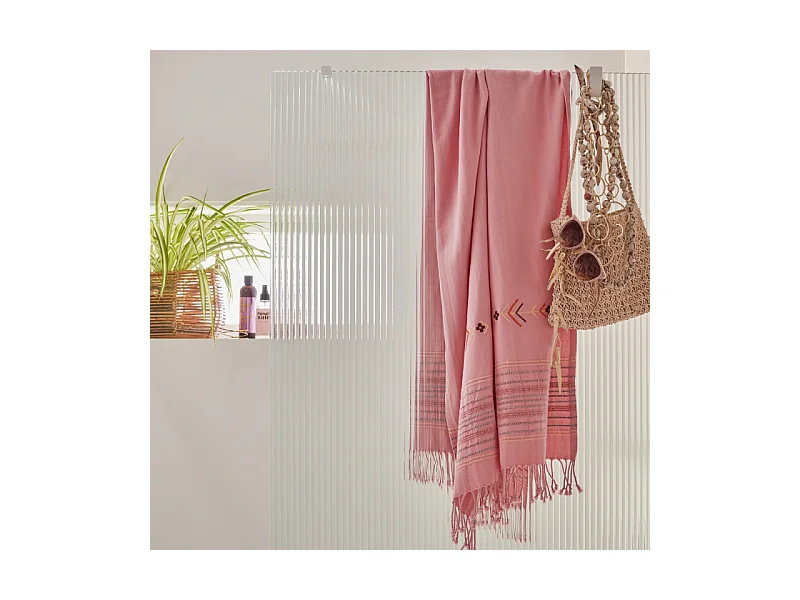 Paroi de douche JACOB DELAFON Contra flute 100cm + kit profilé Blanc mat