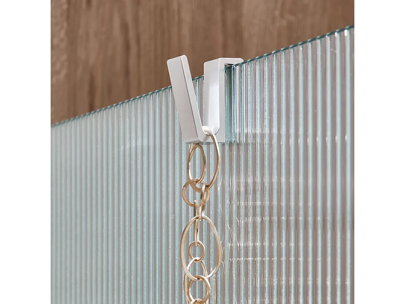 Paroi de douche JACOB DELAFON Contra flute 100cm + kit profilé Blanc mat