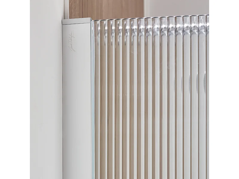 Paroi de douche JACOB DELAFON Contra flute 100cm + kit profilé Blanc mat