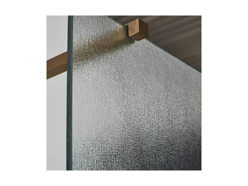 Paroi de douche JACOB DELAFON Contra textile 120cm + kit profilé Laiton brossé