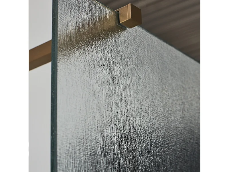 Paroi de douche JACOB DELAFON Contra textile 120cm + kit profilé Laiton brossé