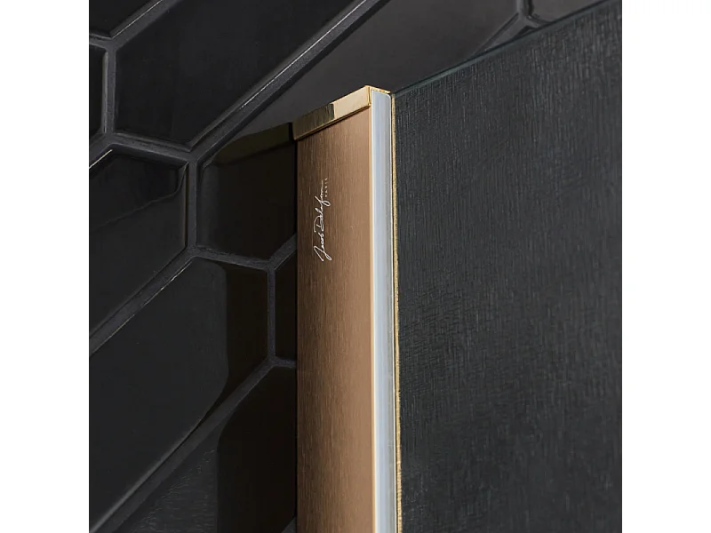 Paroi de douche JACOB DELAFON Contra textile 120cm + kit profilé Laiton brossé