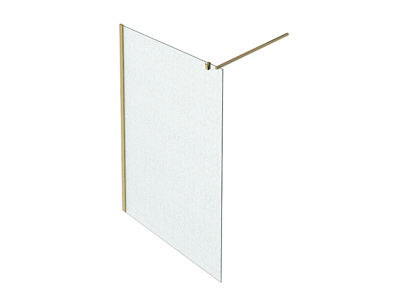 Paroi de douche JACOB DELAFON Contra textile 120cm + kit profilé Laiton brossé