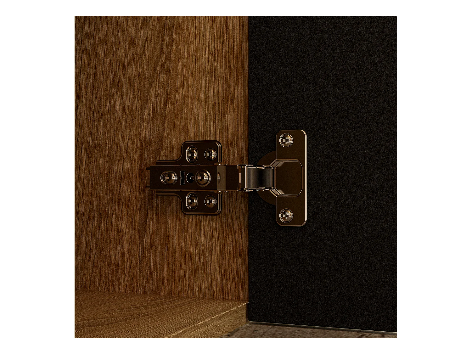 Colonne de Cuisine - Meuble de Cuisine avec 2 Portes et Étagères Réglables, Salle à Manger, 45 x 45 x 183cm, Gris