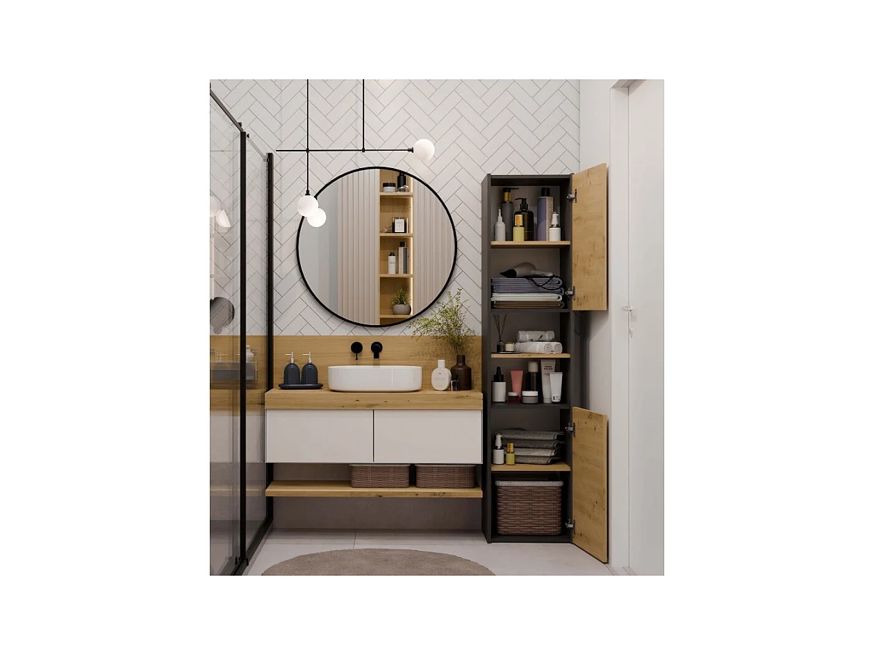 Barre de douche Sara S40 ANTHRACITE ARTISAN