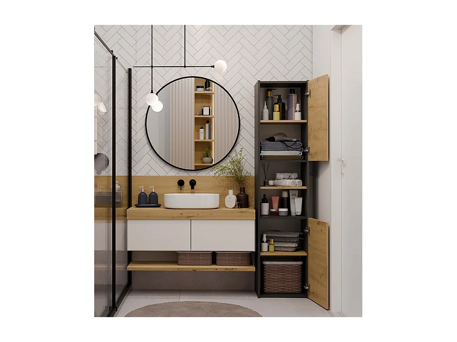 Barre de douche Sara S40 ANTHRACITE ARTISAN