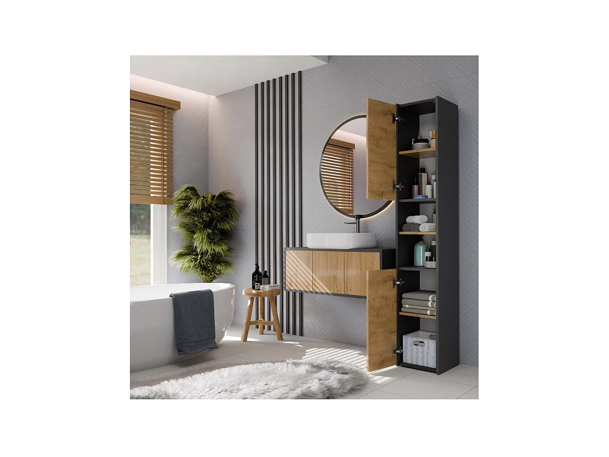 Słupek łazienkowy Sara S30 ANTRACYT ARTISAN