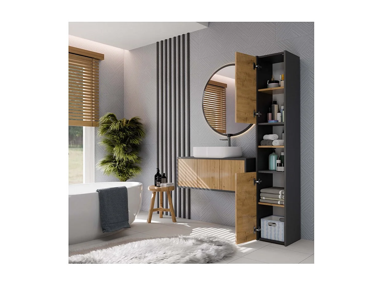 Słupek łazienkowy Sara S30 ANTRACYT ARTISAN