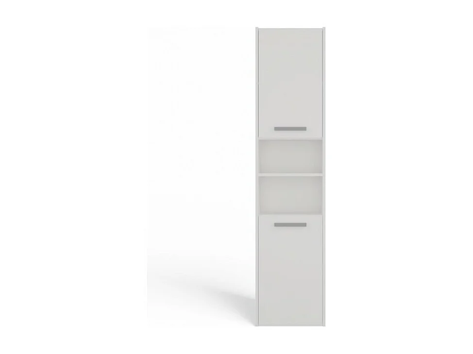 Szafka Łazienkowa Sara S40 | Biała | 40x30x170 cm | Słupek Łazienkowy, Półki