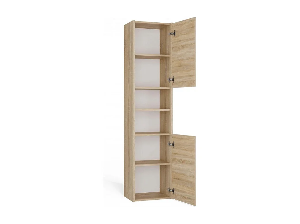 Szafka Łazienkowa Sara S40 | Dąb Sonoma | 40x30x170 cm | Słupek Łazienkowy, Półki