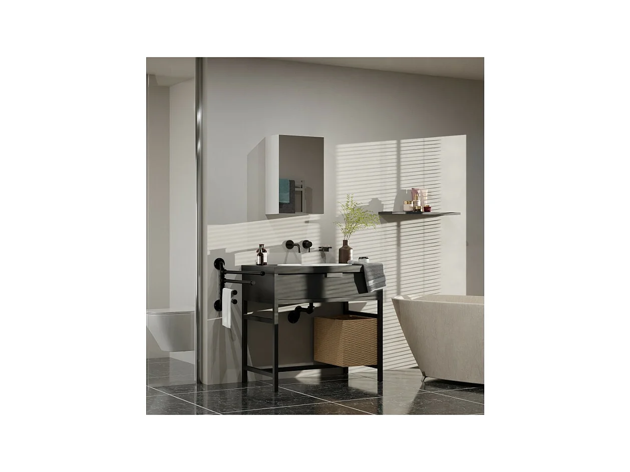 Słupek łazienkowy Pola 1DL BIAŁY