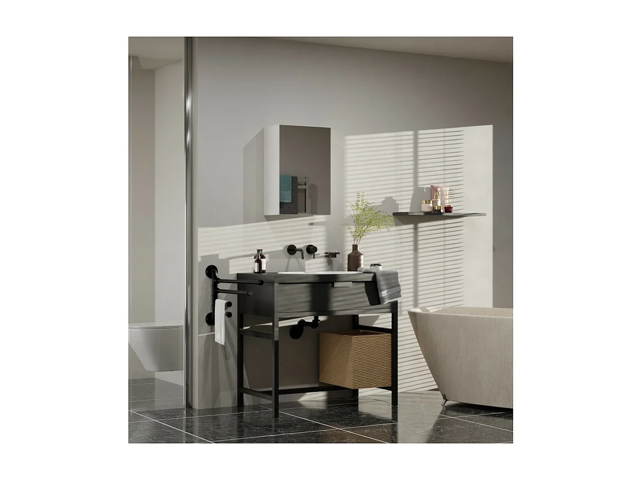 Słupek łazienkowy Pola 1DL BIAŁY