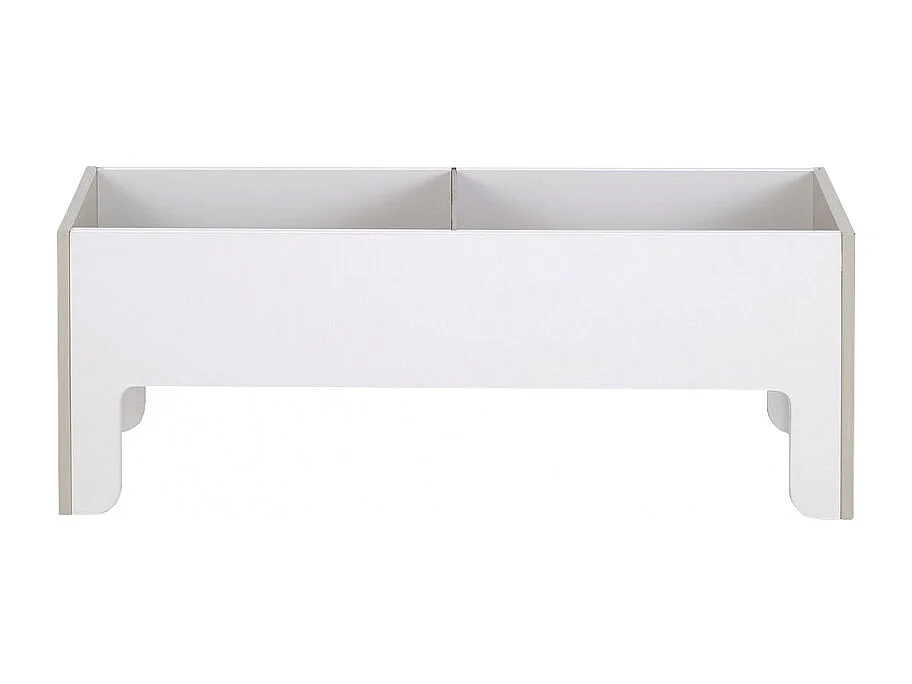 Coffre à jouet beige pour enfant sans visserie 2 cases - TONI 1922