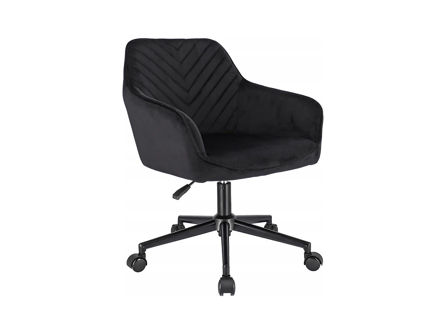 Fauteuil NAPOLI noir sur pieds noirs