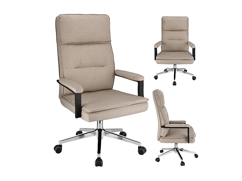 Fauteuil de bureau SEGO tissu beige