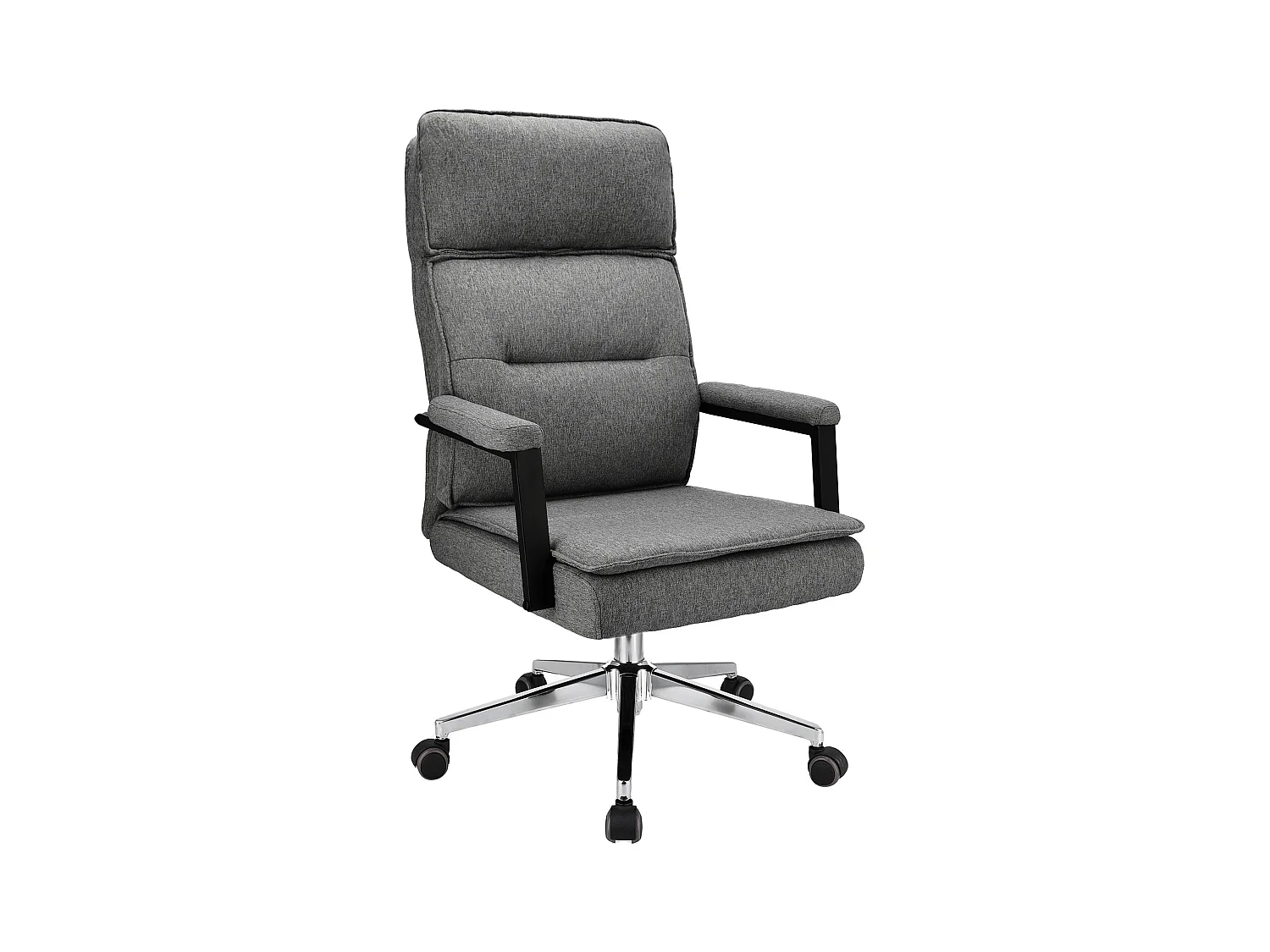Fauteuil de bureau SEGO tissu gris clair