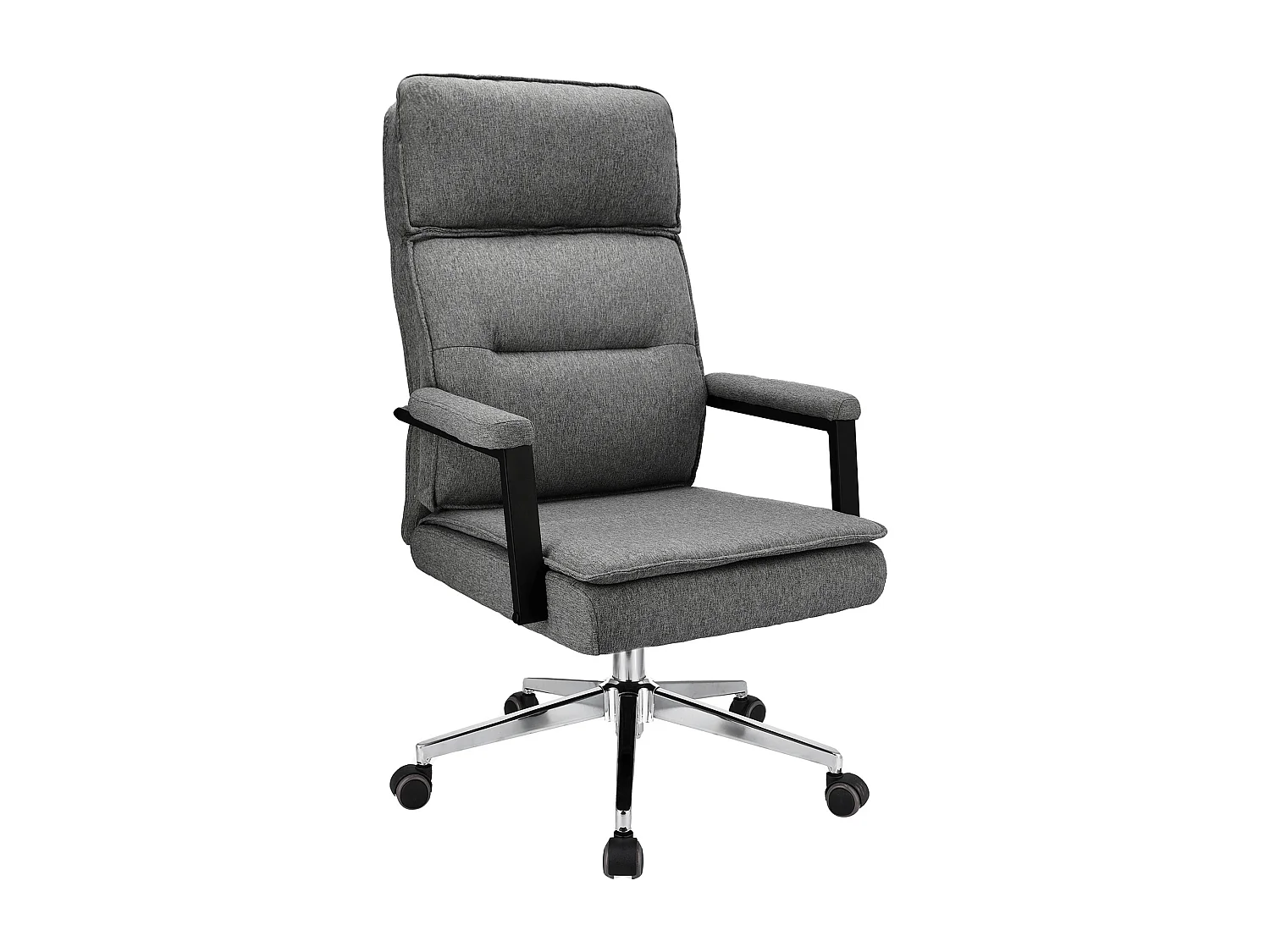 Fauteuil de bureau SEGO tissu gris clair