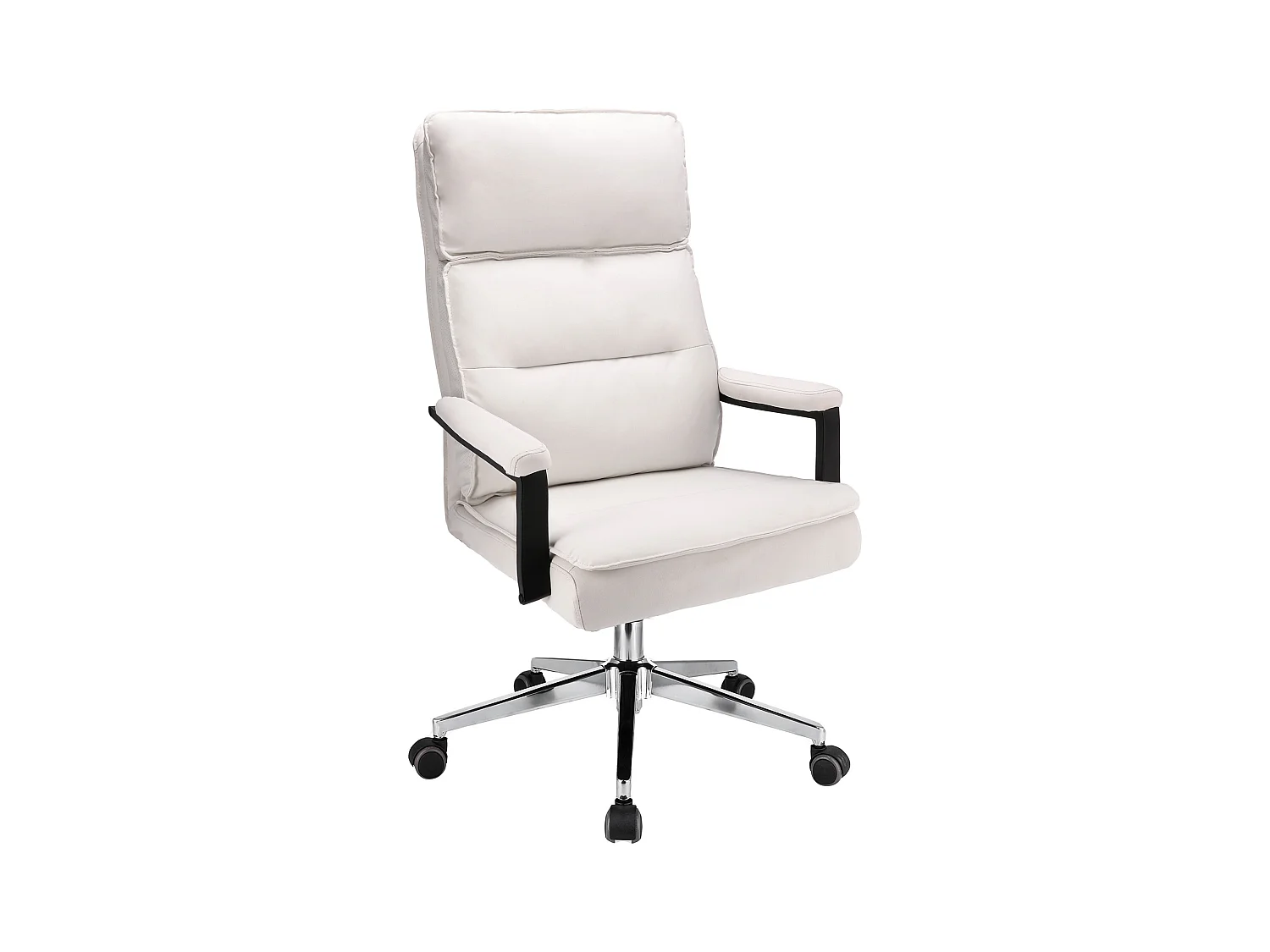 SEGO fauteuil de bureau en cuir écologique blanc