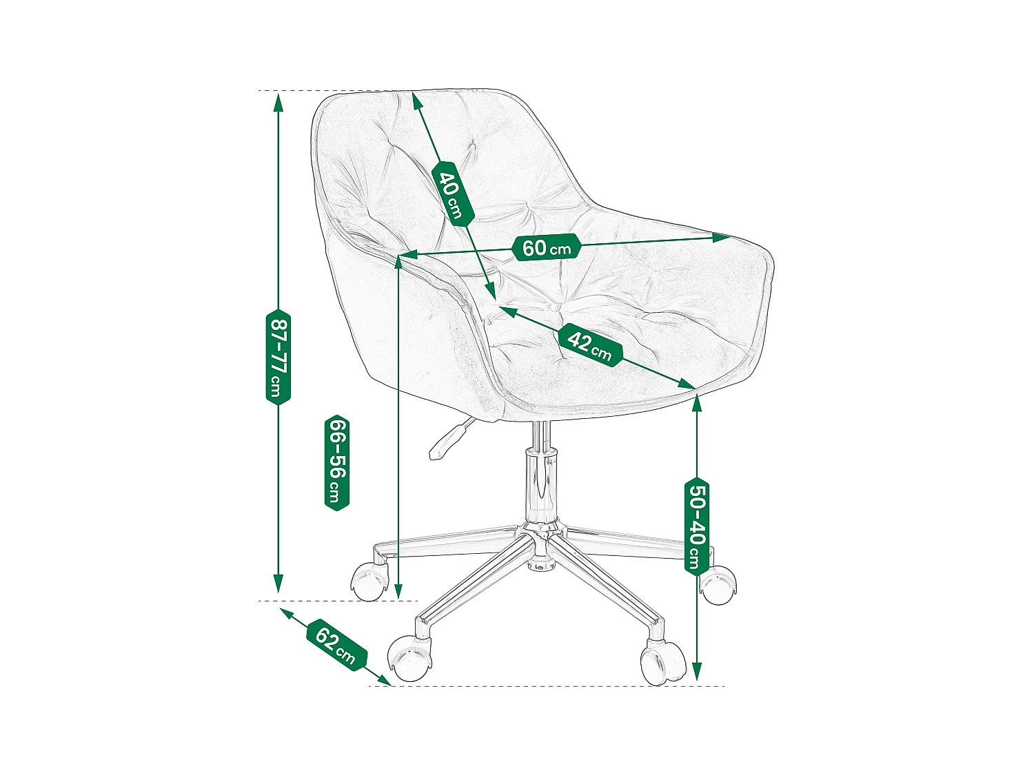 Fauteuil LARGO en beige avec pieds en argent